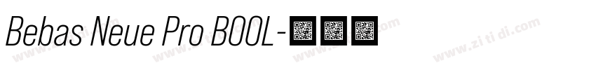 Bebas Neue Pro BOOL字体转换